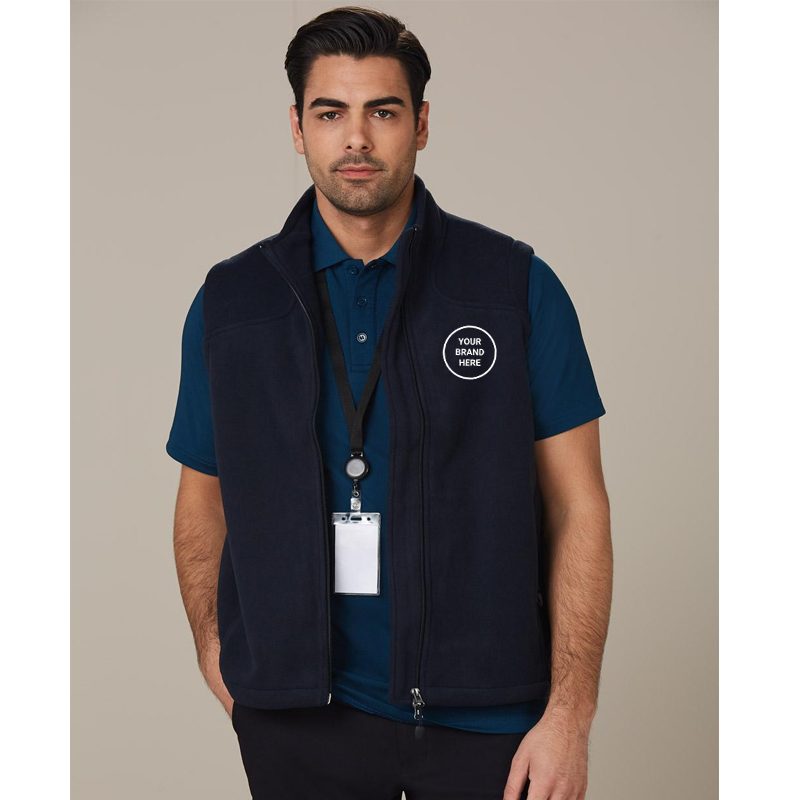 Custom fleece vests best sale