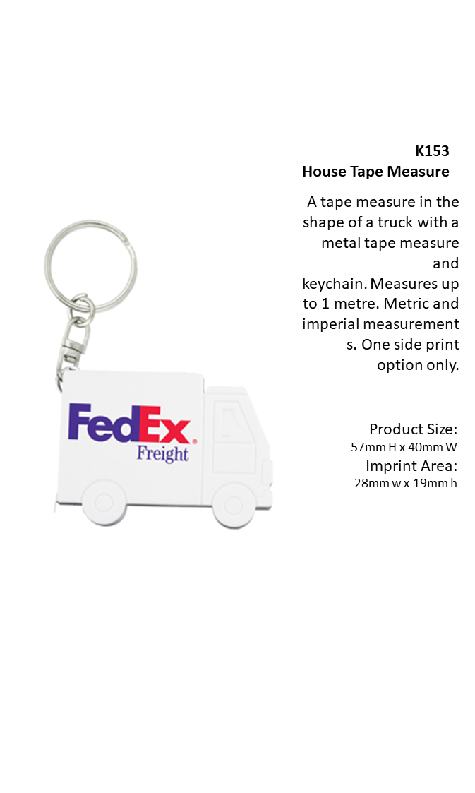 House Tape Measure Keychain
